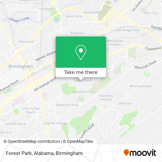Forest Park, Alabama map