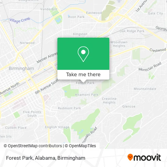 Forest Park, Alabama map