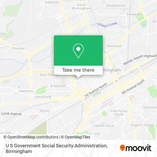 Mapa de U S Government Social Security Administration