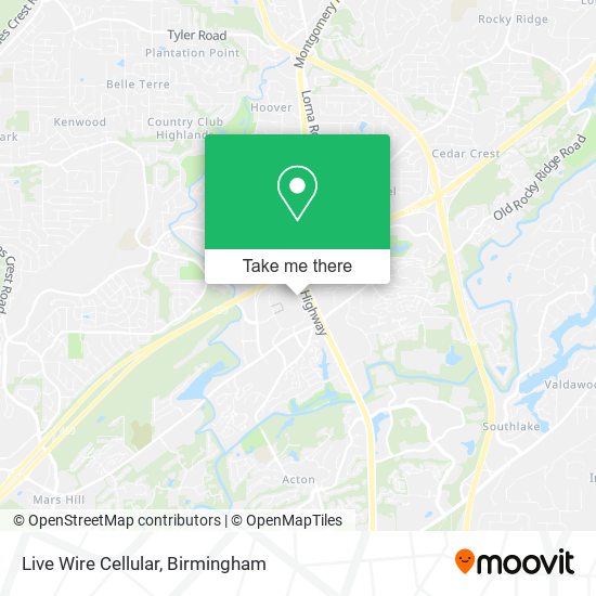 Live Wire Cellular map