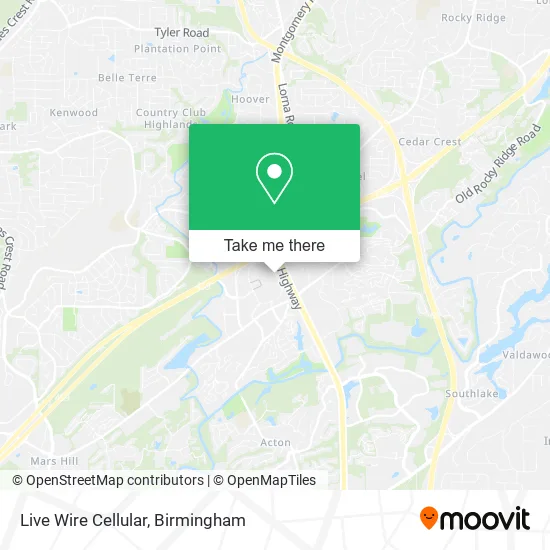 Live Wire Cellular map