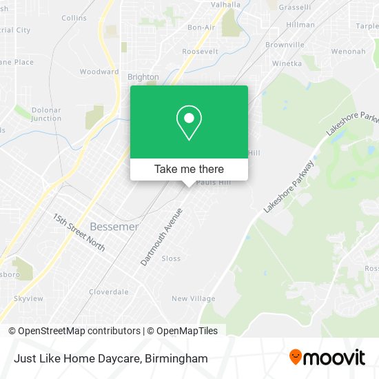 Just Like Home Daycare map