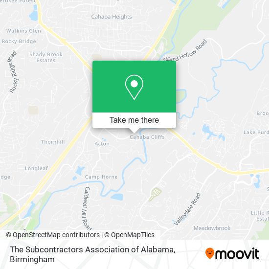 Mapa de The Subcontractors Association of Alabama