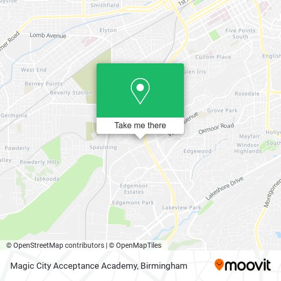 Mapa de Magic City Acceptance Academy