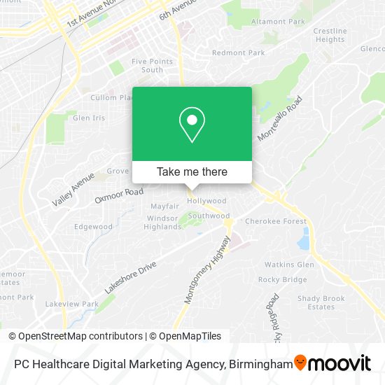 PC Healthcare Digital Marketing Agency map