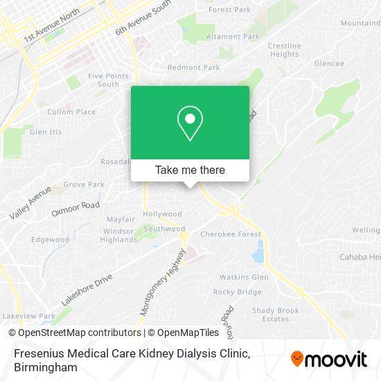 Mapa de Fresenius Medical Care Kidney Dialysis Clinic