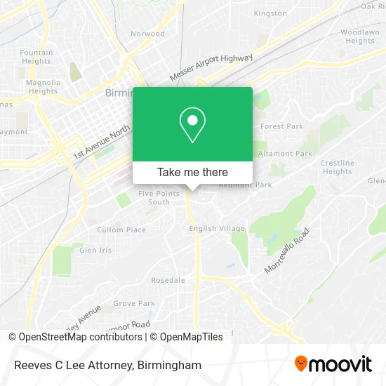 Reeves C Lee Attorney map