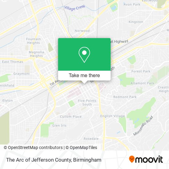 Mapa de The Arc of Jefferson County