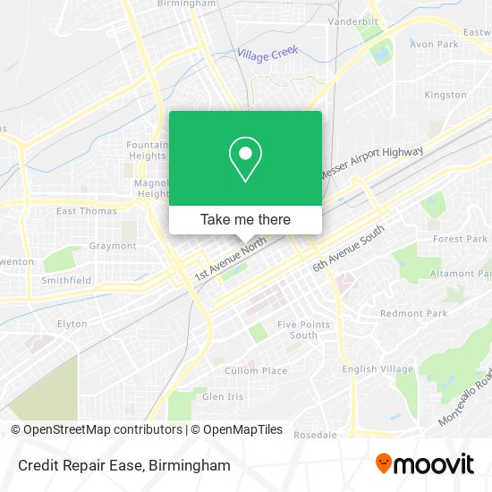 Mapa de Credit Repair Ease