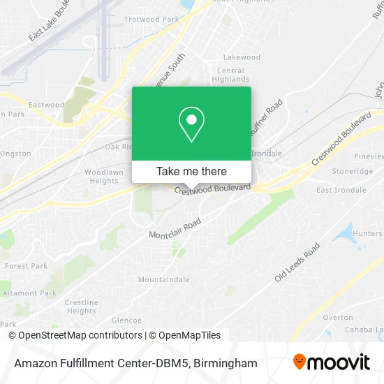 Amazon Fulfillment Center-DBM5 map