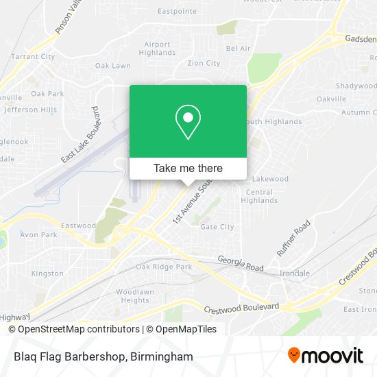Blaq Flag Barbershop map