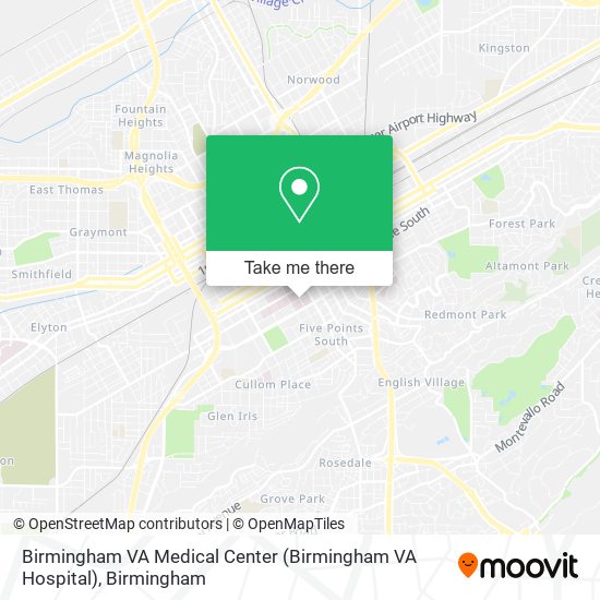 Birmingham VA Medical Center (Birmingham VA Hospital) map