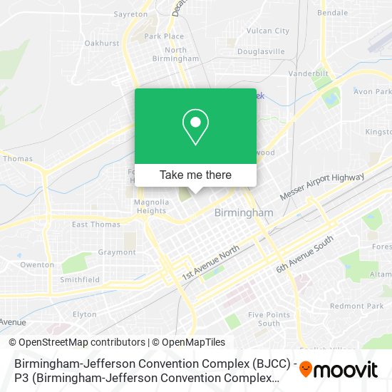 Mapa de Birmingham-Jefferson Convention Complex (BJCC) - P3 (Birmingham-Jefferson Convention Complex (Bjcc)