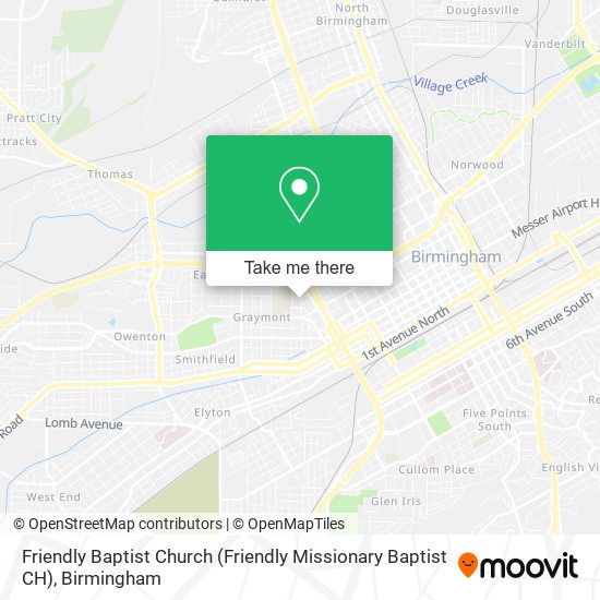 Mapa de Friendly Baptist Church (Friendly Missionary Baptist CH)