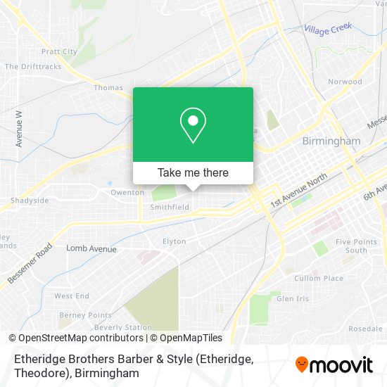 Mapa de Etheridge Brothers Barber & Style (Etheridge, Theodore)