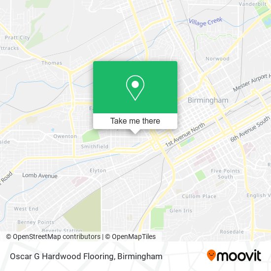 Mapa de Oscar G Hardwood Flooring