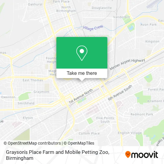 Grayson's Place Farm and Mobile Petting Zoo map