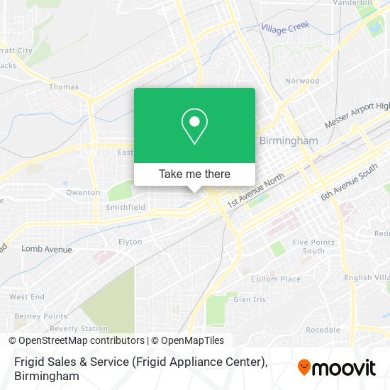 Mapa de Frigid Sales & Service (Frigid Appliance Center)