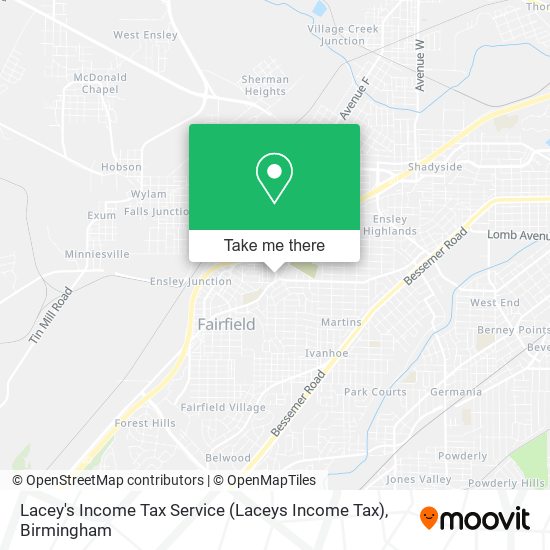 Lacey's Income Tax Service (Laceys Income Tax) map