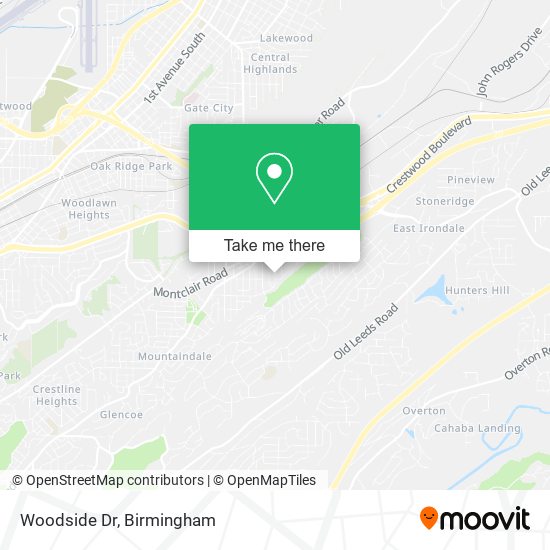 Woodside Dr map