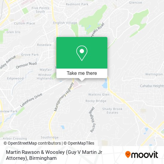 Martin Rawson & Woosley (Guy V Martin Jr Attorney) map