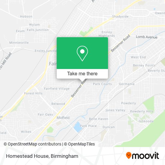 Homestead House map