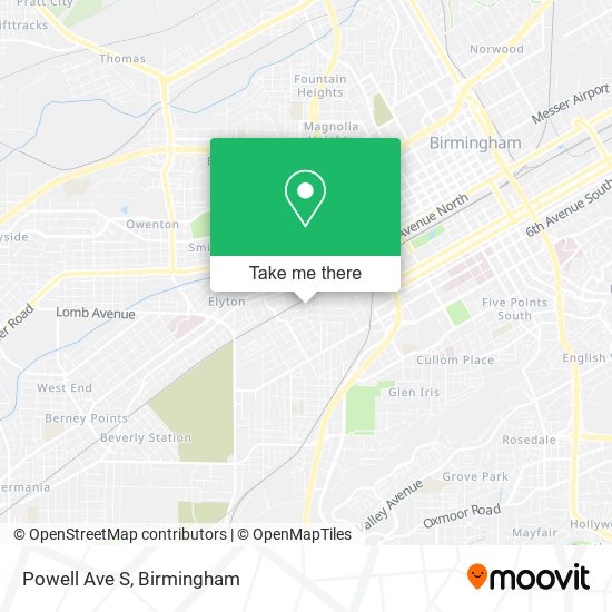 Mapa de Powell Ave S