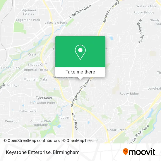 Keystone Enterprise map