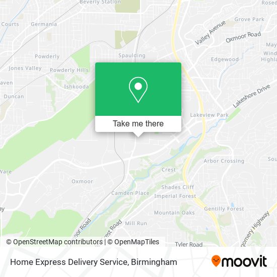 Home Express Delivery Service map