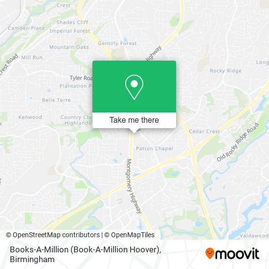 Books-A-Million (Book-A-Million Hoover) map