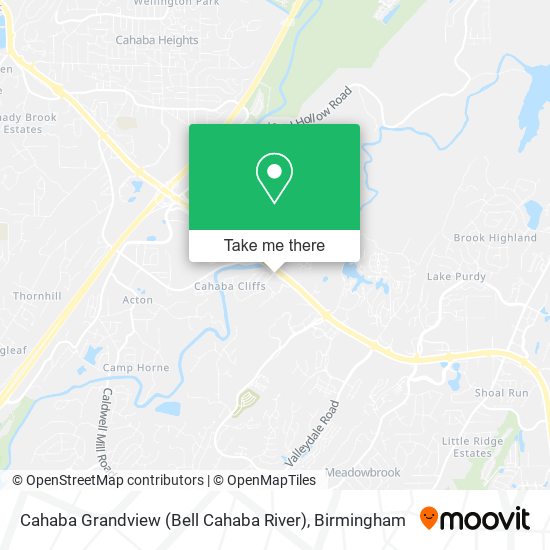 Mapa de Cahaba Grandview (Bell Cahaba River)