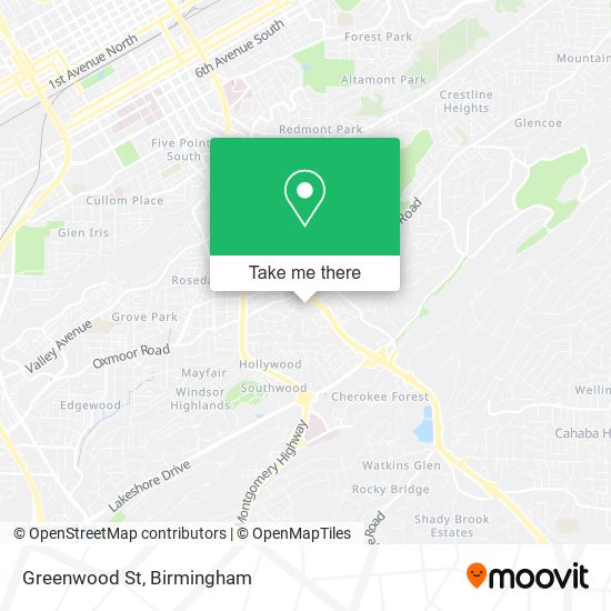 Greenwood St map