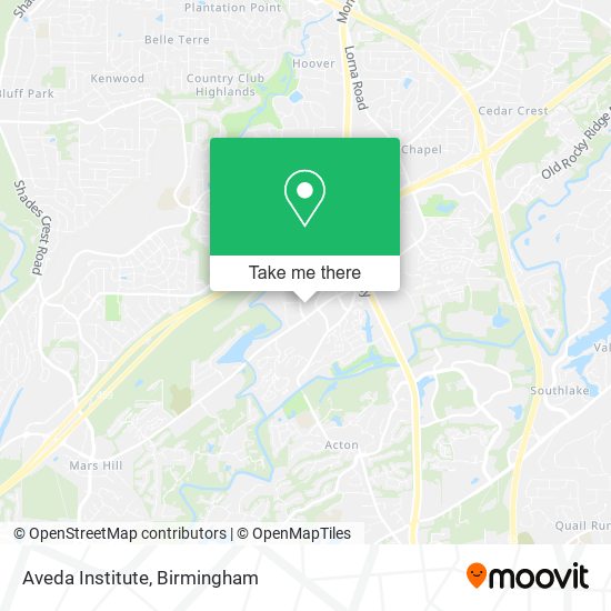 Aveda Institute map