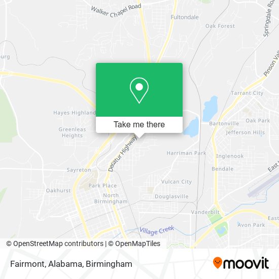 Fairmont, Alabama map