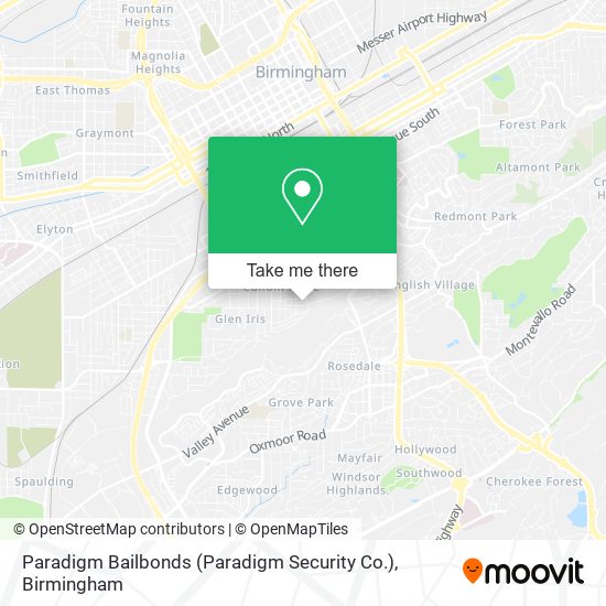 Paradigm Bailbonds (Paradigm Security Co.) map