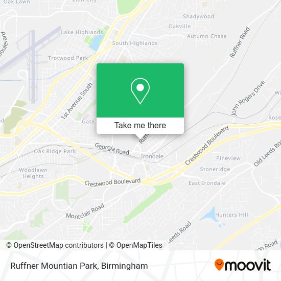 Ruffner Mountian Park map