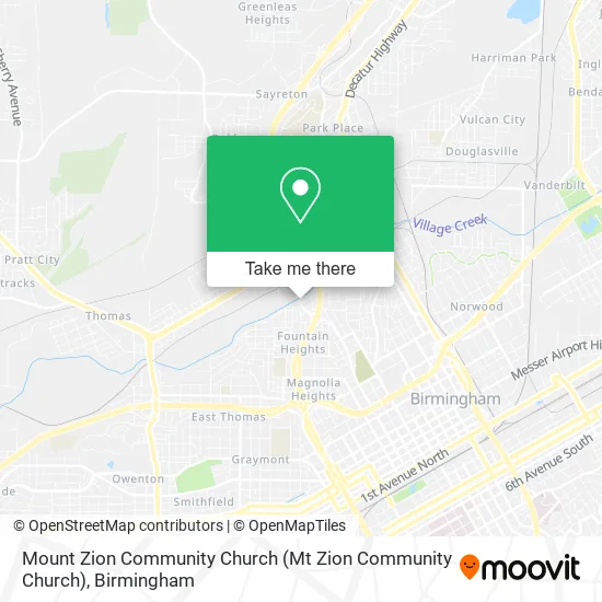 Mount Zion Community Church map