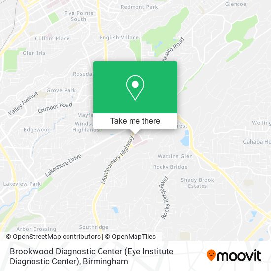 Mapa de Brookwood Diagnostic Center (Eye Institute Diagnostic Center)