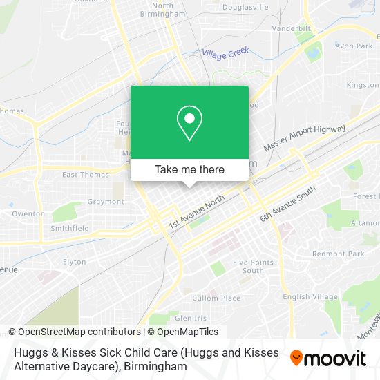 Mapa de Huggs & Kisses Sick Child Care (Huggs and Kisses Alternative Daycare)