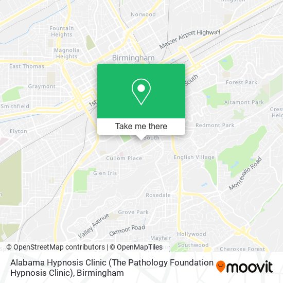 Alabama Hypnosis Clinic (The Pathology Foundation Hypnosis Clinic) map