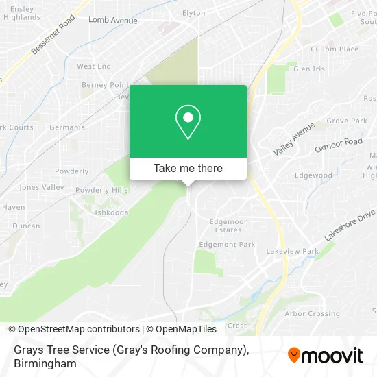 Mapa de Grays Tree Service (Gray's Roofing Company)