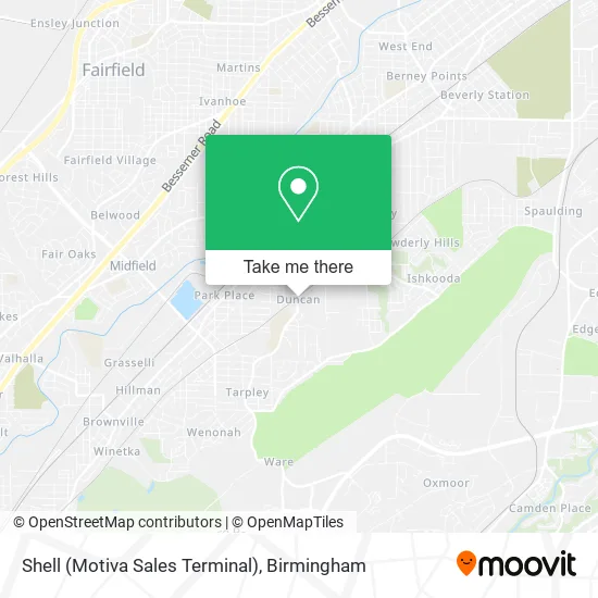 Shell (Motiva Sales Terminal) map