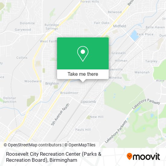 Mapa de Roosevelt City Recreation Center (Parks & Recreation Board)