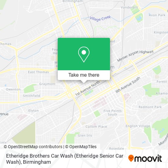 Mapa de Etheridge Brothers Car Wash