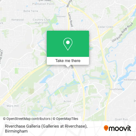 Mapa de Riverchase Galleria (Galleries at Riverchase)