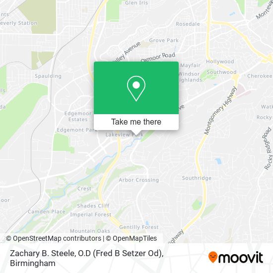 Zachary B. Steele, O.D (Fred B Setzer Od) map