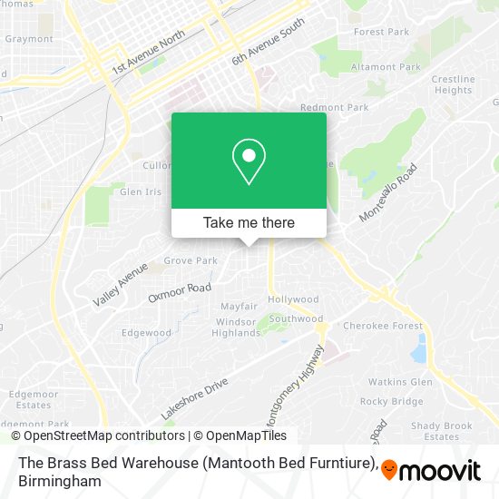 Mapa de The Brass Bed Warehouse (Mantooth Bed Furntiure)