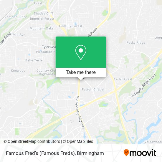 Famous Fred's (Famous Freds) map