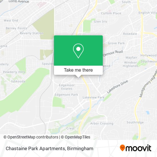 Chastaine Park Apartments map