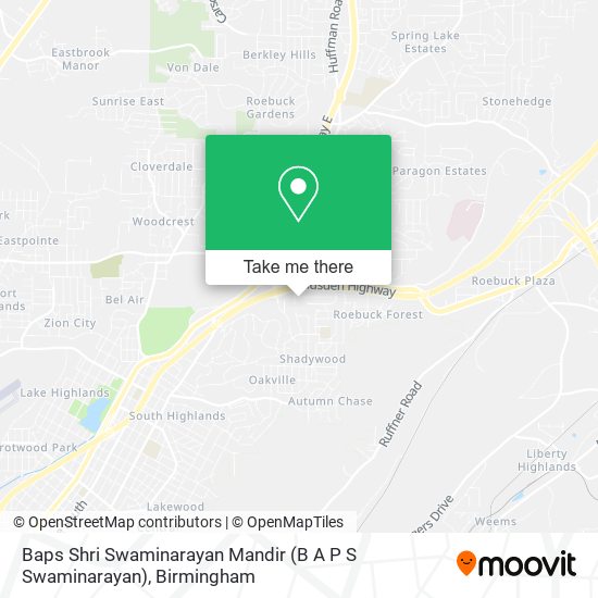 Baps Shri Swaminarayan Mandir (B A P S Swaminarayan) map